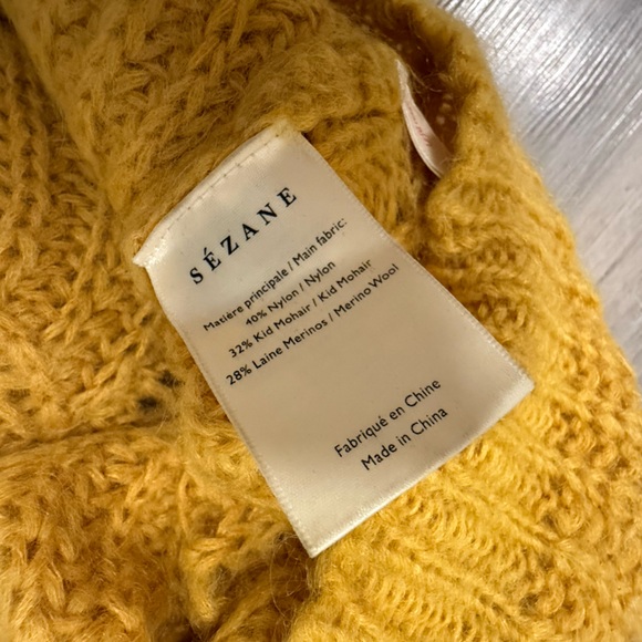 Sezane Simone Jumper in Yellow - Picture 7 of 7